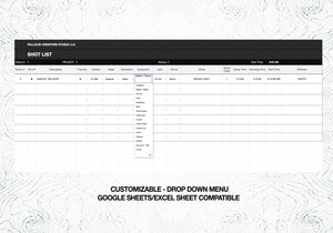 Shot List - Fallacie Creator Studios