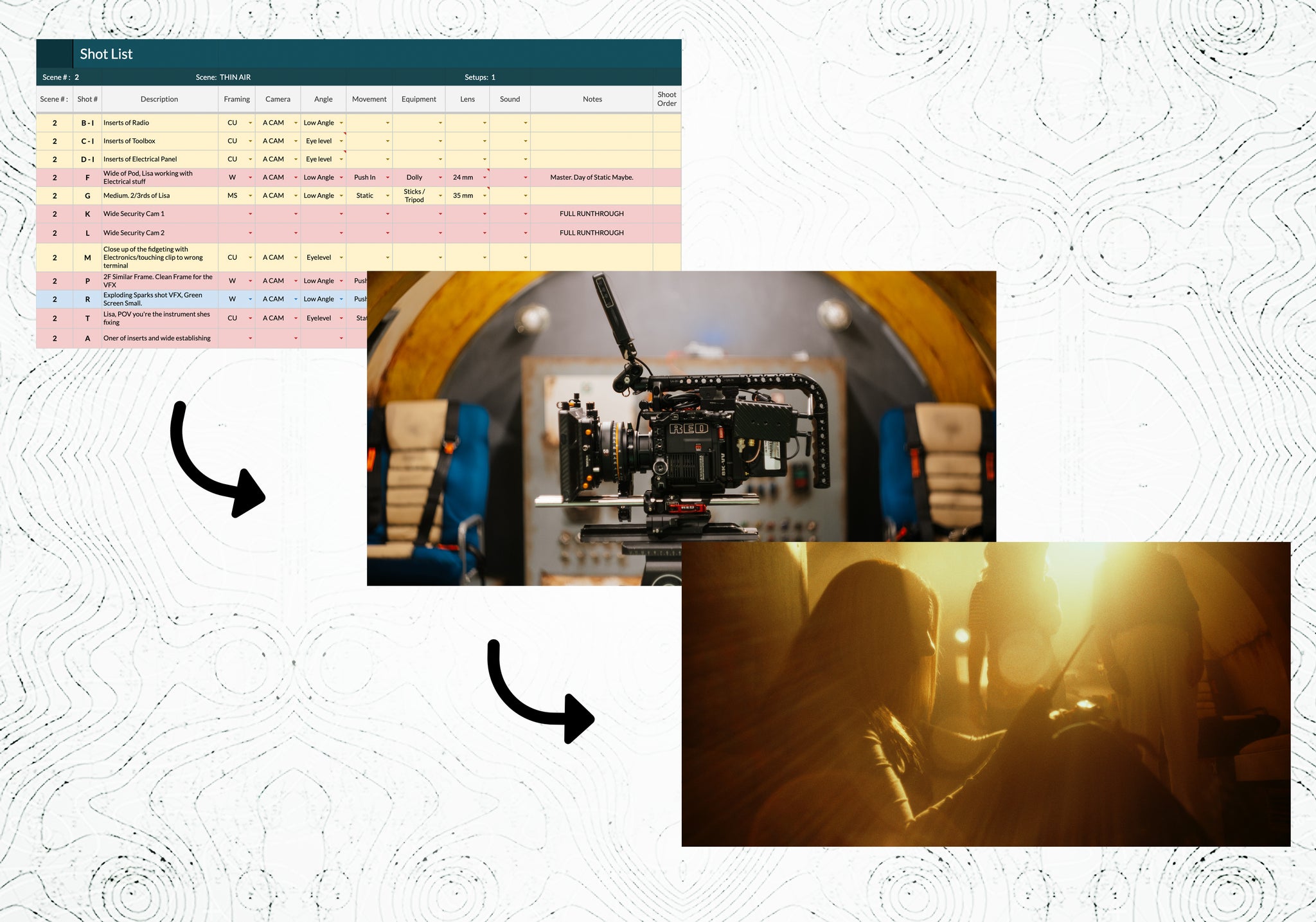 Shot List - Fallacie Creator Studios